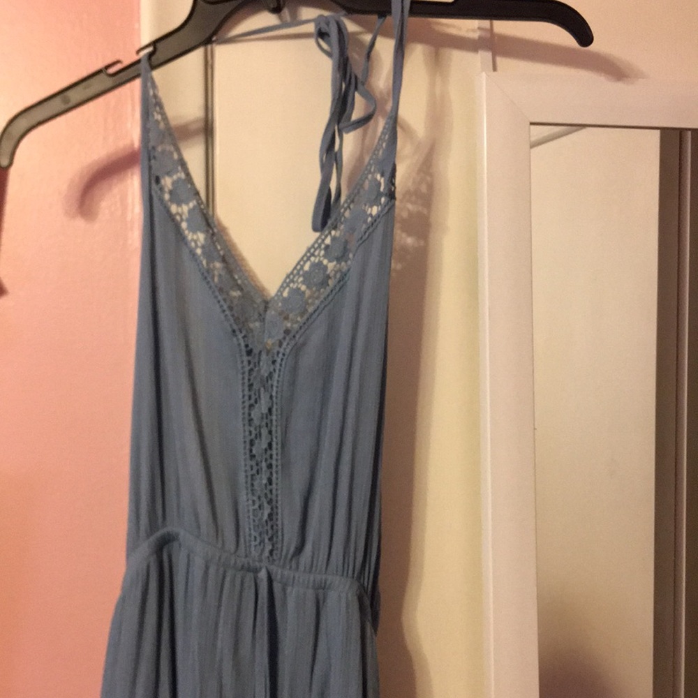 Powder blue maxi dress